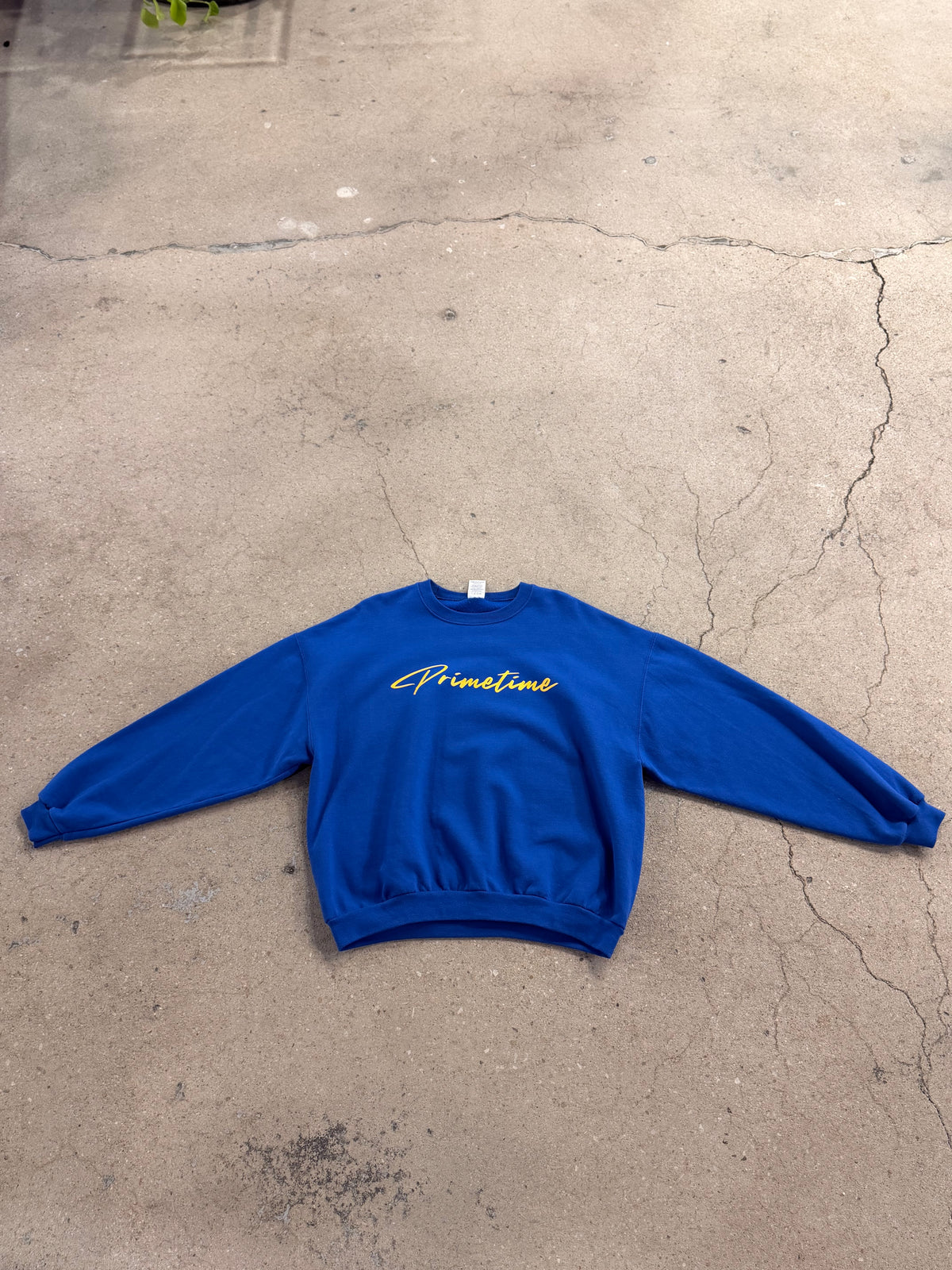 PrimeTime Script Crewneck - Royal Blue